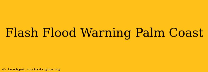 Flash Flood Warning Palm Coast