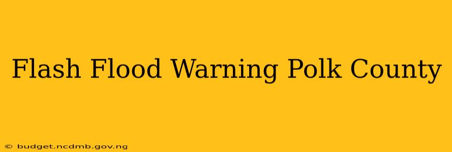 Flash Flood Warning Polk County