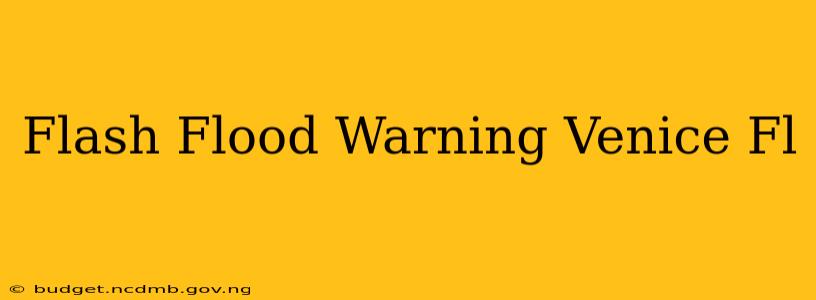 Flash Flood Warning Venice Fl