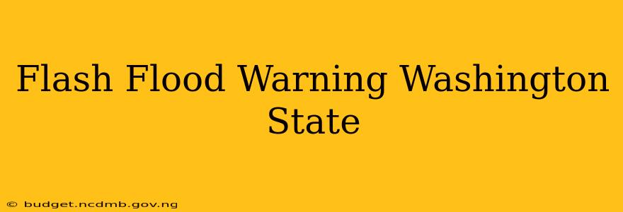 Flash Flood Warning Washington State