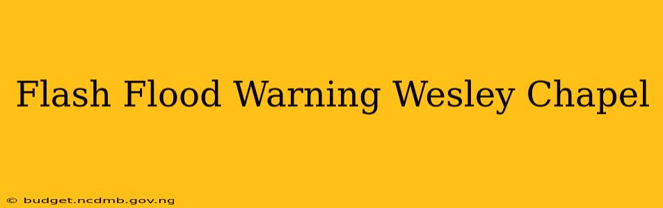 Flash Flood Warning Wesley Chapel