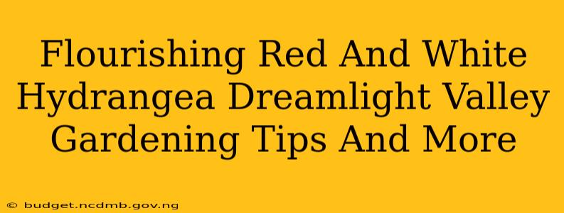 Flourishing Red And White Hydrangea Dreamlight Valley Gardening Tips And More