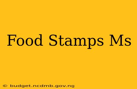 Food Stamps Ms