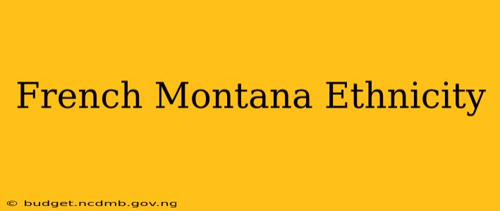 French Montana Ethnicity