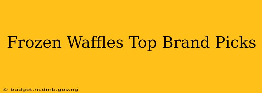 Frozen Waffles Top Brand Picks