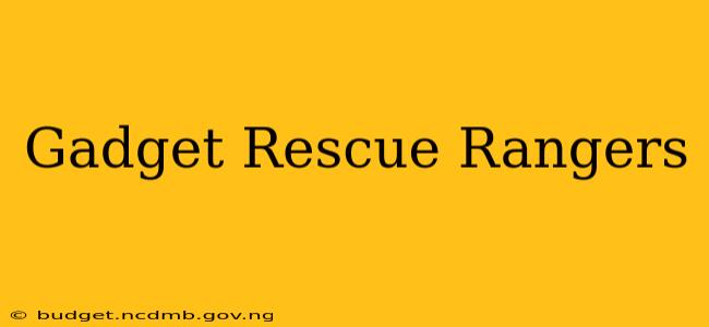 Gadget Rescue Rangers