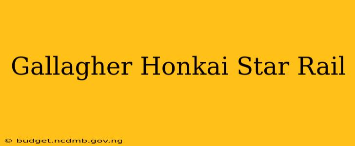 Gallagher Honkai Star Rail