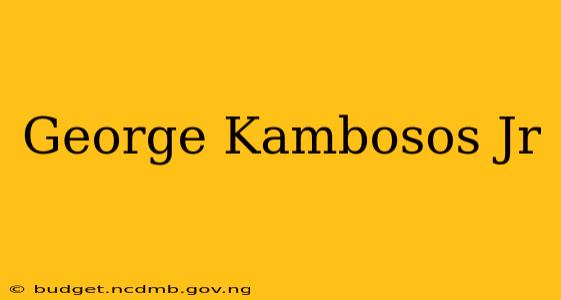 George Kambosos Jr