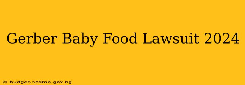 Gerber Baby Food Lawsuit 2024