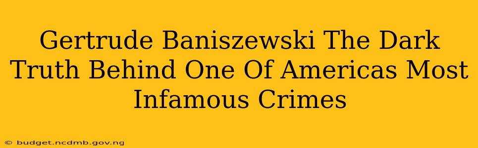 Gertrude Baniszewski The Dark Truth Behind One Of Americas Most Infamous Crimes