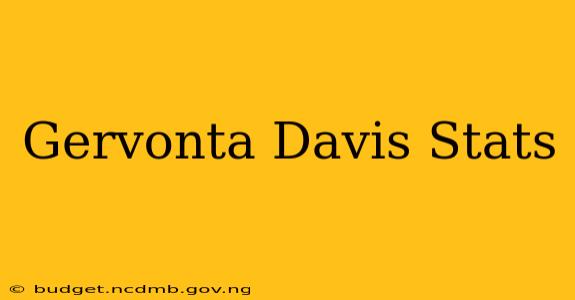 Gervonta Davis Stats