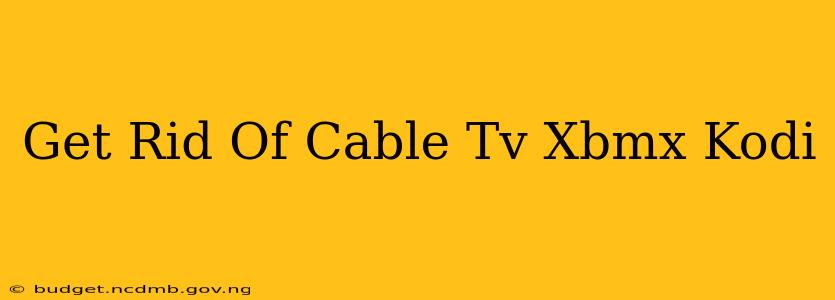 Get Rid Of Cable Tv Xbmx Kodi