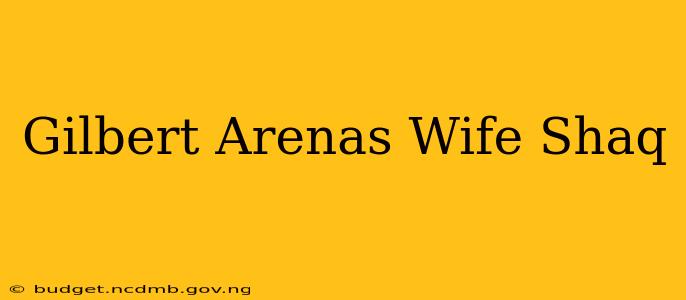Gilbert Arenas Wife Shaq