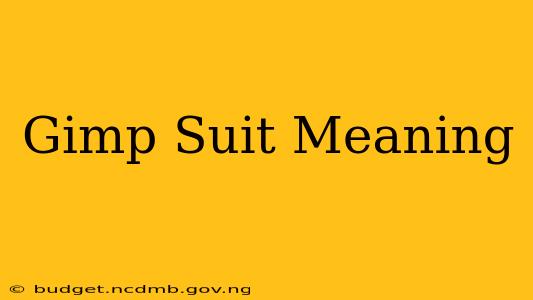 Gimp Suit Meaning