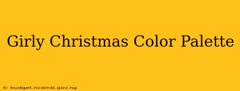 Girly Christmas Color Palette