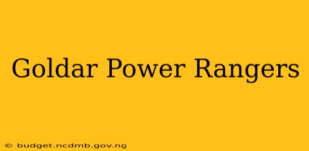 Goldar Power Rangers