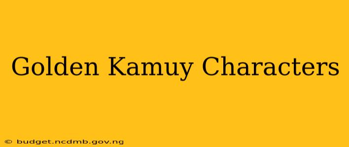 Golden Kamuy Characters