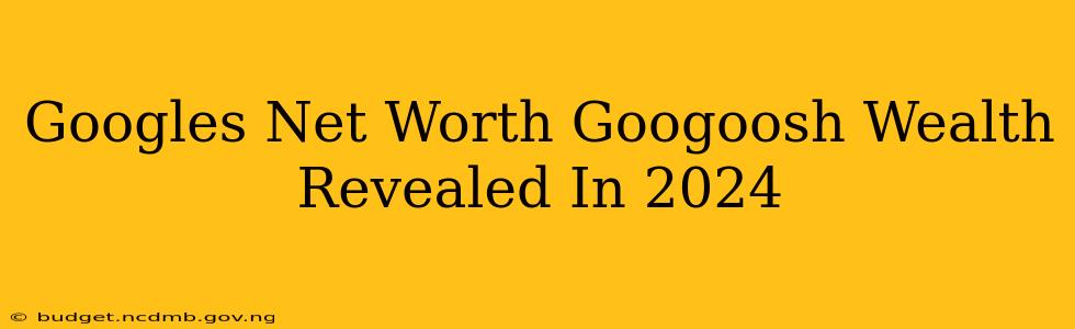 Googles Net Worth Googoosh Wealth Revealed In 2024