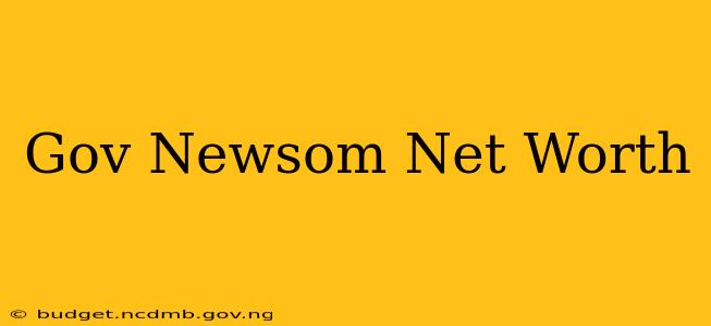 Gov Newsom Net Worth