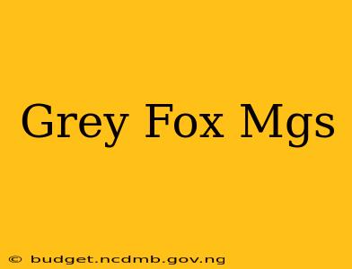 Grey Fox Mgs