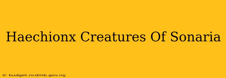 Haechionx Creatures Of Sonaria