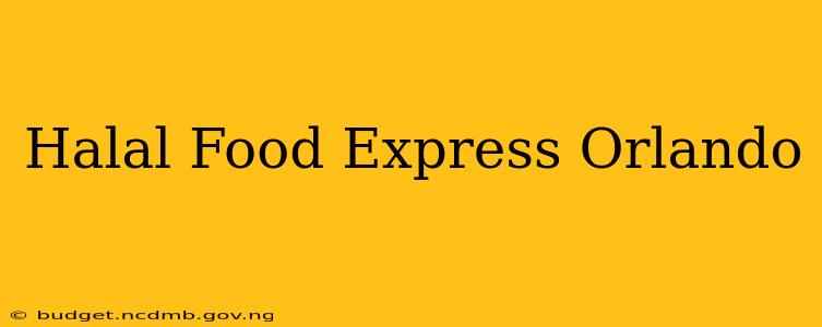 Halal Food Express Orlando