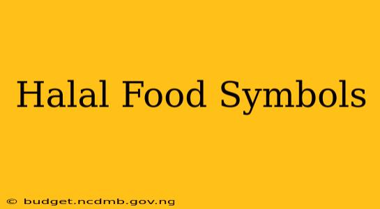 Halal Food Symbols