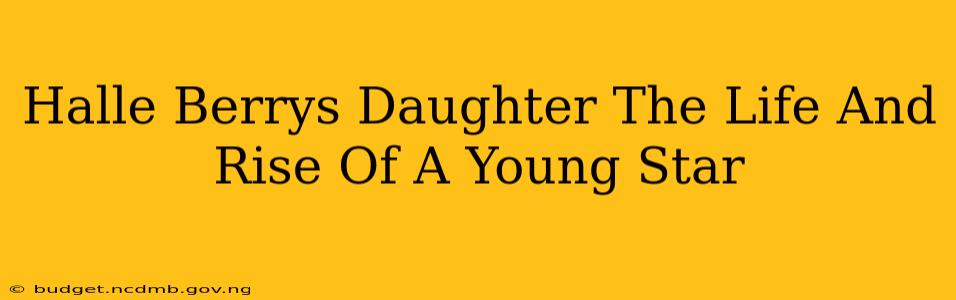 Halle Berrys Daughter The Life And Rise Of A Young Star