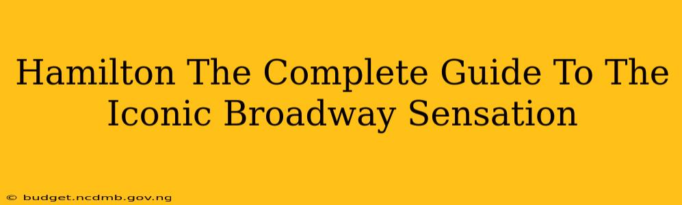 Hamilton The Complete Guide To The Iconic Broadway Sensation