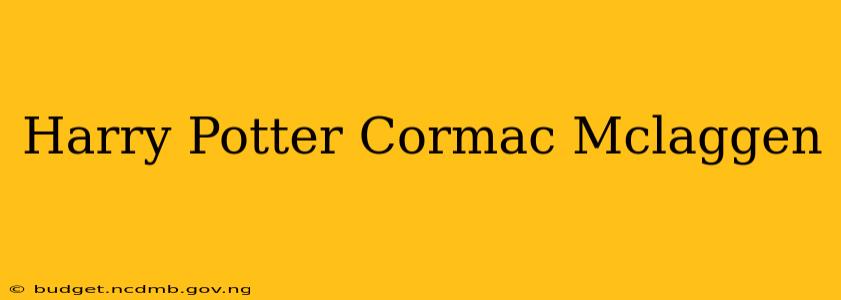 Harry Potter Cormac Mclaggen