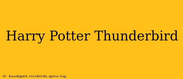 Harry Potter Thunderbird