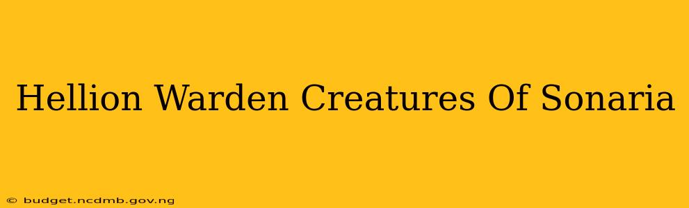 Hellion Warden Creatures Of Sonaria