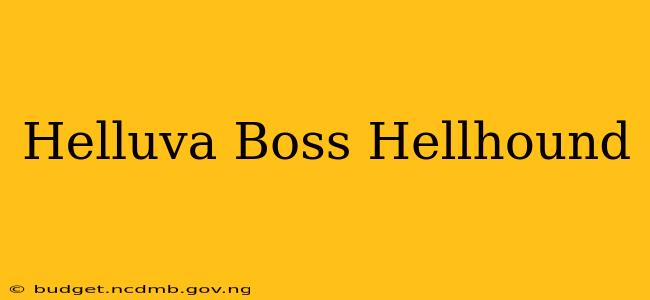 Helluva Boss Hellhound