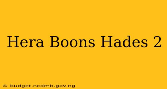 Hera Boons Hades 2
