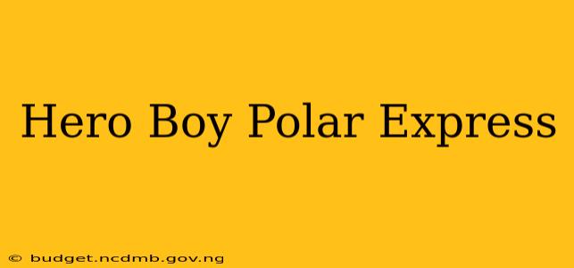 Hero Boy Polar Express