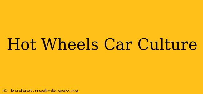 Hot Wheels Car Culture