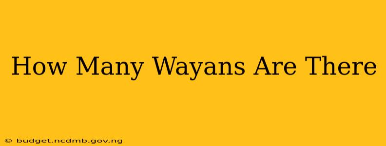 How Many Wayans Are There