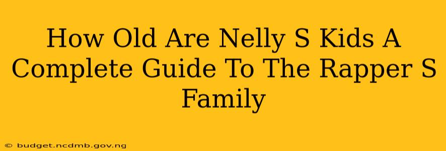 How Old Are Nelly S Kids A Complete Guide To The Rapper S Family