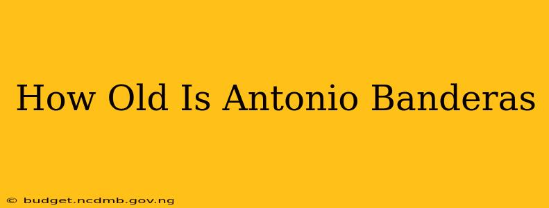 How Old Is Antonio Banderas