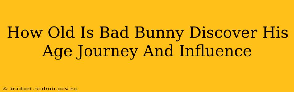How Old Is Bad Bunny Discover His Age Journey And Influence