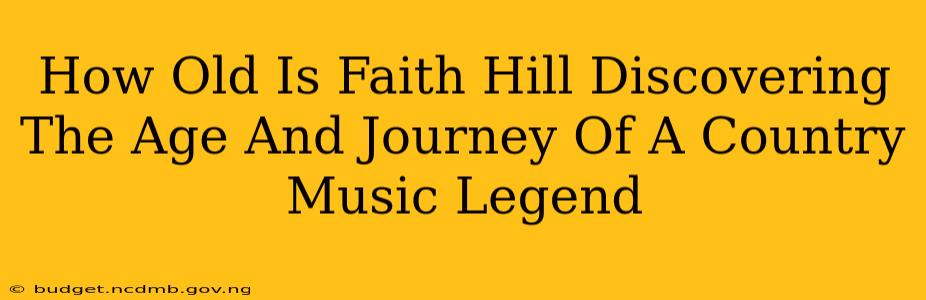 How Old Is Faith Hill Discovering The Age And Journey Of A Country Music Legend