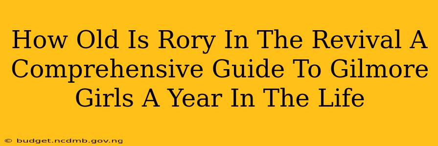 How Old Is Rory In The Revival A Comprehensive Guide To Gilmore Girls A Year In The Life