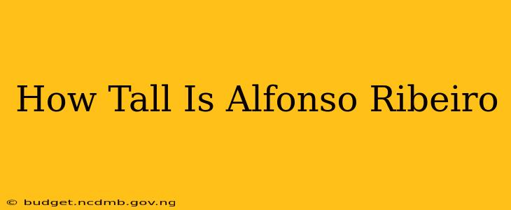 How Tall Is Alfonso Ribeiro