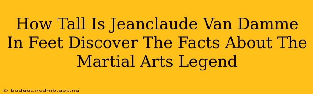 How Tall Is Jeanclaude Van Damme In Feet Discover The Facts About The Martial Arts Legend