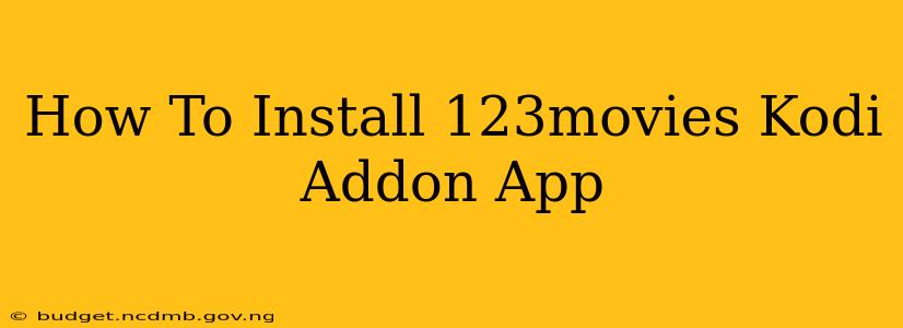 How To Install 123movies Kodi Addon App
