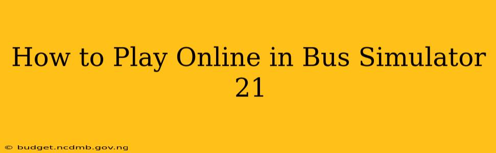 How to Play Online in Bus Simulator 21