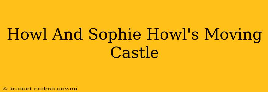 Howl And Sophie Howl's Moving Castle