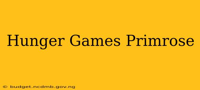 Hunger Games Primrose