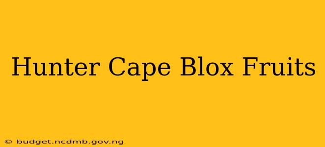 Hunter Cape Blox Fruits