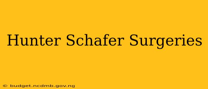 Hunter Schafer Surgeries